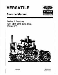 repair manual New Holland Ford VERSATILE 700,750,800,825,850, 900 & 950 Series 2 Tractor Service Manual PDF