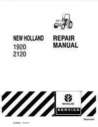 repair manual New Holland Tractor 1920, 2120 models 40192020 Repair Manual PDF