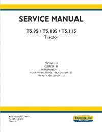 repair manual New Holland T5.95, T5.105, T5.115 Tractor 47505942 Service Manual PDF