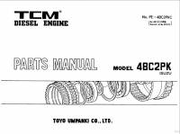 spare parts catalog TCM Isuzu Diesel Engine 4BC2PK Parts Catalog PDF