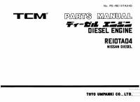 spare parts catalog TCM Nissan Diesel Engine REI0TA04 Parts Manual PDF