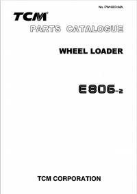 spare parts catalog TCM Wheel Loader E806-2 Parts Manual PDF