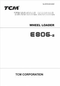 repair manual TCM Wheel Loader E806-2 Technical Manual PDF