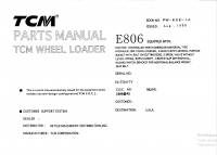 spare parts catalog TCM Wheel Loader E806 Parts Manual PDF