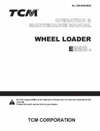 repair manual TCM Wheel Loader E820-3 Operation and Maintenance Manual PDF