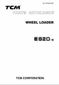 spare parts catalog TCM Wheel Loader E820-2 Parts Catalog PDF
