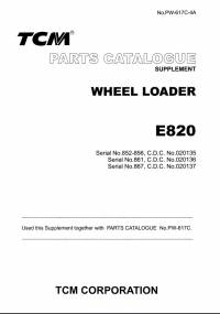 spare parts catalog TCM Wheel Loader E820 Parts Catalog Supplement PDF