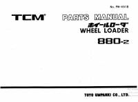 spare parts catalog TCM Wheel Loader 880-2 Parts Manual PDF
