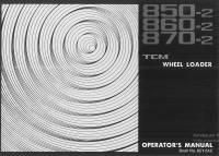 repair manual TCM Wheel Loader 850-2, 860-2, 870-2 Operators Manual PDF