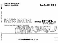 spare parts catalog TCM Wheel Loader 850-2 Parts Manual SUPPLEMENT PDF