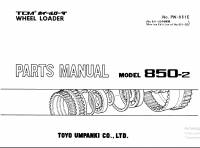 spare parts catalog TCM Wheel Loader 850-2 Parts Manual PDF