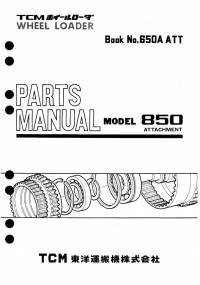 spare parts catalog TCM Wheel Loader 850 Parts Manual ATTACHMENT PDF