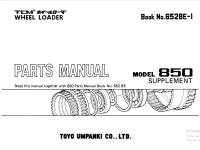 spare parts catalog TCM Wheel Loader 850 SUPPLEMENT Parts Manual PDF