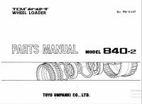 spare parts catalog TCM Wheel Loader 840-2 Parts Catalog PDF