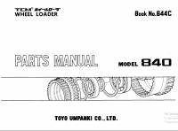 spare parts catalog TCM Wheel Loader 840 Parts Manual PDF