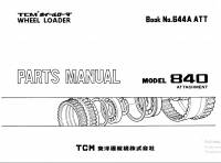 spare parts catalog TCM Wheel Loader 840 ATTACHMENT Parts Manual PDF
