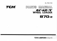 spare parts catalog TCM Wheel Loader 870-2 Parts Manual PDF