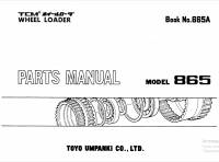 spare parts catalog TCM Wheel Loader 865 Parts Manual PDF