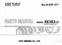 spare parts catalog TCM Wheel Loader 830-2 Supplement Parts Catalog PDF