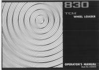 repair manual TCM Wheel Loader 830 Operators Manual PDF