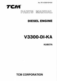 spare parts catalog TCM Kubota Diesel Engine V3300-DI-KA Parts Manual PDF