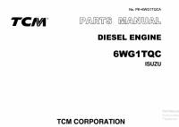 spare parts catalog TCM Isuzu Diesel Engine 6WG1TQC Parts Manual PDF