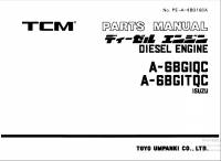 spare parts catalog TCM Isuzu Diesel Engine A-6BGIQC, A-6BGITQC Parts Manual PDF