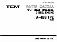 spare parts catalog TCM Isuzu Diesel Engine A-4BGITPE Parts Manual PDF