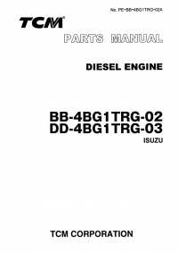 spare parts catalog TCM Isuzu Diesel Engine BB-4BG1TRG-02, DD-4BG1TRG-03 Parts Manual PDF