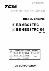 spare parts catalog TCM Isuzu Diesel Engine BB-6BG1TRC, BB-6BG1TRC-04 Parts Manual PDF