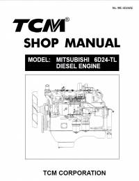 repair manual TCM Mitsubishi Diesel Engine 6D24-TL Shop Manual PDF