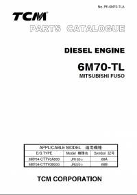 spare parts catalog TCM Mitsubishi Fuso Diesel Engine 6M70-TL Parts Manual PDF