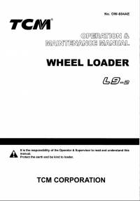 repair manual TCM Wheel Loader L9-2 Operation and Maintenance Manual PDF