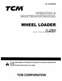repair manual TCM Wheel Loader L50 Operation and Maintenance Manual PDF