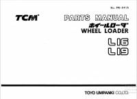 spare parts catalog TCM Wheel Loader L16, L19 Parts Manual PDF