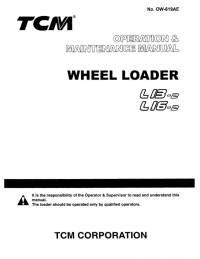 repair manual TCM Wheel Loader L13-2, L16-2 Operation and Maintenance Manual PDF