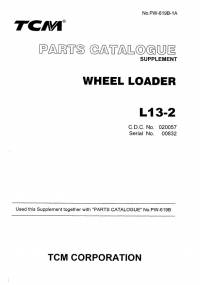 spare parts catalog TCM Wheel Loader L13-2 Parts Catalog Supplement PDF