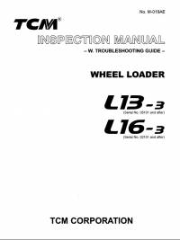 repair manual TCM Wheel Loader L13-3, L16-3 Inspection Manual PDF