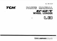 spare parts catalog TCM Wheel Loader L13 Parts Manual PDF
