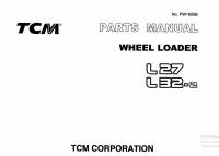 spare parts catalog TCM Wheel Loader L27, L32-2 Parts Manual PDF
