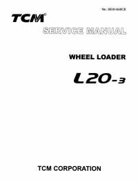 repair manual TCM Wheel Loader L20-3 Service Manual PDF