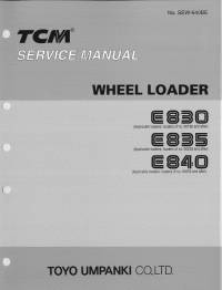repair manual TCM Wheel Loader E830, E835, E840 Service Manual PDF