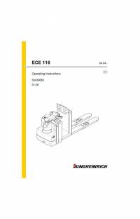 repair manual JUNGHEINRICH Truck ECE 116 Operating Instructions PDF