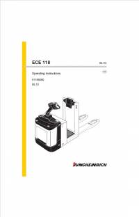 repair manual JUNGHEINRICH Truck ECE 118 Operating Instructions PDF