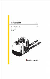 repair manual JUNGHEINRICH Truck ECE 220/ 225 Operating Instructions PDF