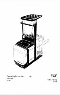 repair manual JUNGHEINRICH Truck ECP 100 - 160E Operating Instructions PDF