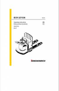 repair manual JUNGHEINRICH Truck ECR 327/336 Operating Instructions PDF