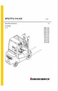 repair manual JUNGHEINRICH Truck DFG/TFG 316-435 Operating Instructions PDF