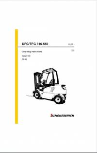 repair manual JUNGHEINRICH Truck DFG/TFG 316-550 Operating Instructions PDF