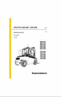 repair manual JUNGHEINRICH Truck DFG/TFG 660-690/S80-S90 Operating Instructions PDF